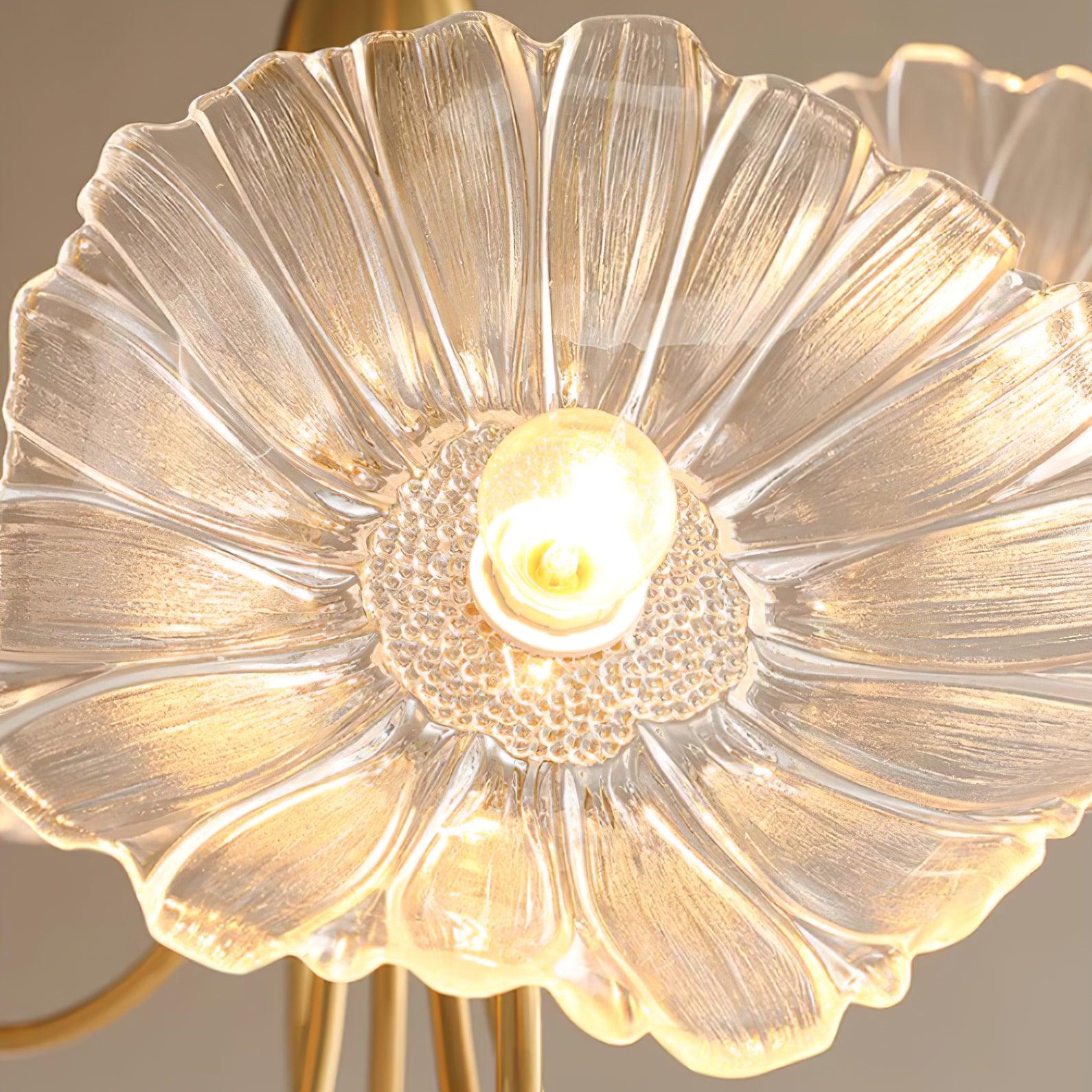 Valentina Lampada da Soffitto a Montaggio Incassato con Fiori in Vetro