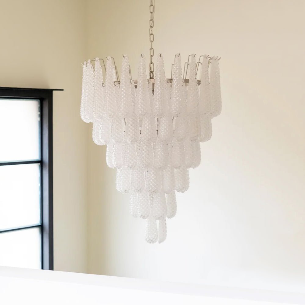Aurora Chandelier Pinecone Murano Glass Textured Luxury - Neutralighting