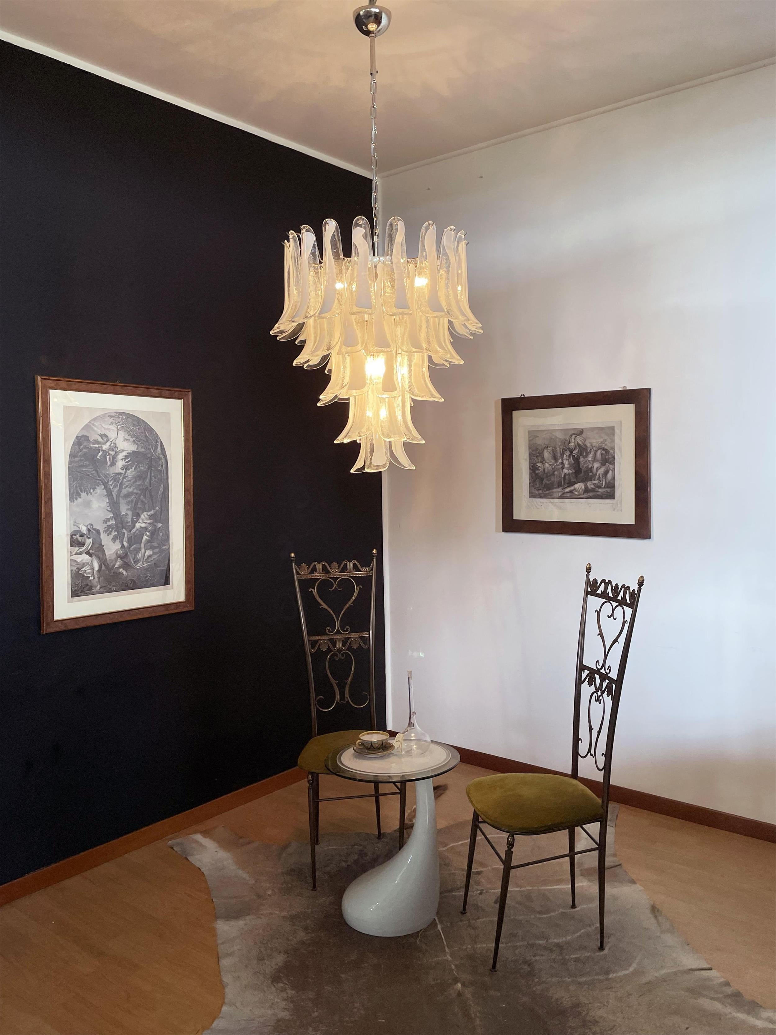 Alsorisra Postmodern Luxury Petal Glass Chandelier - Lamp Copper