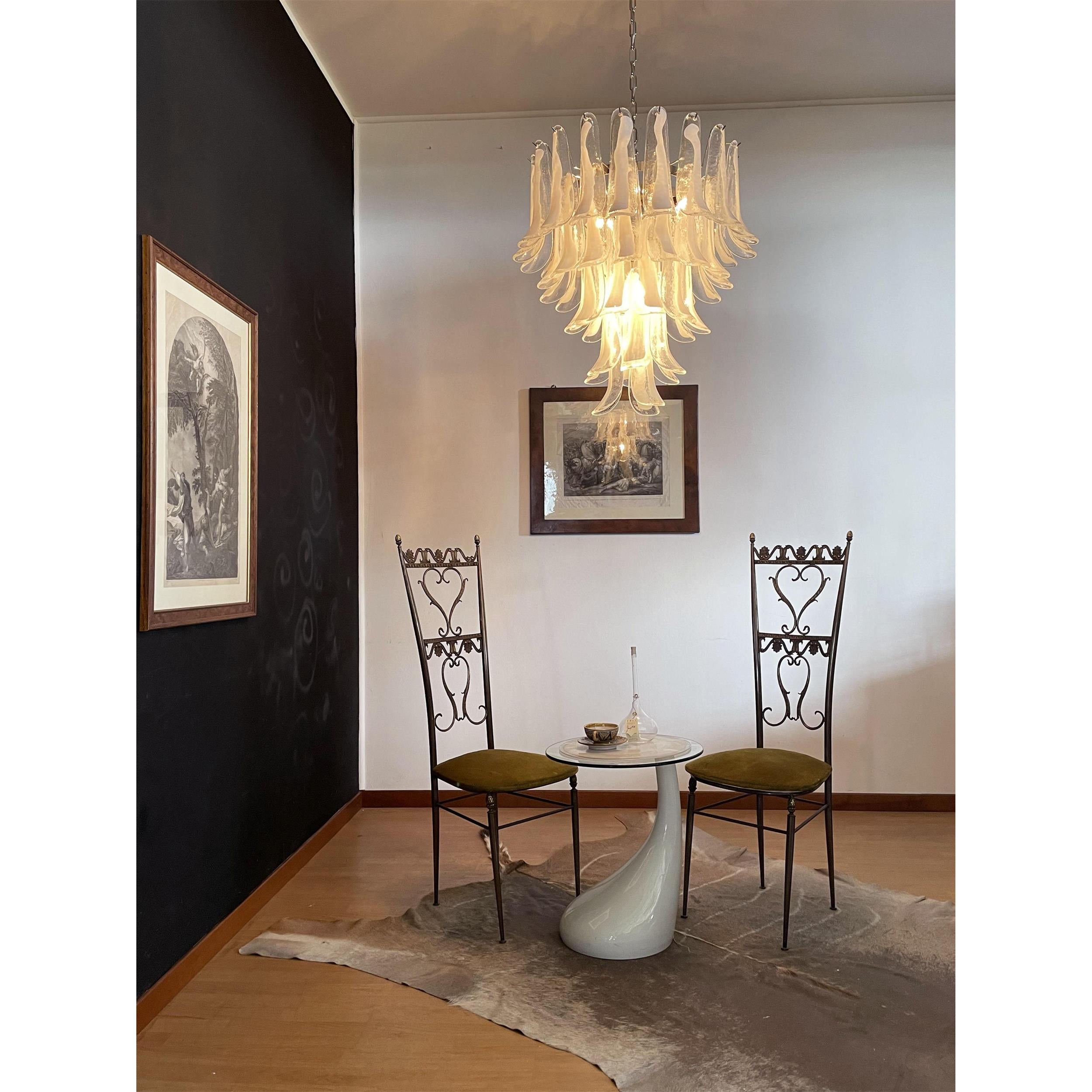 Alsorisra Postmodern Luxury Petal Glass Chandelier - Lamp Copper
