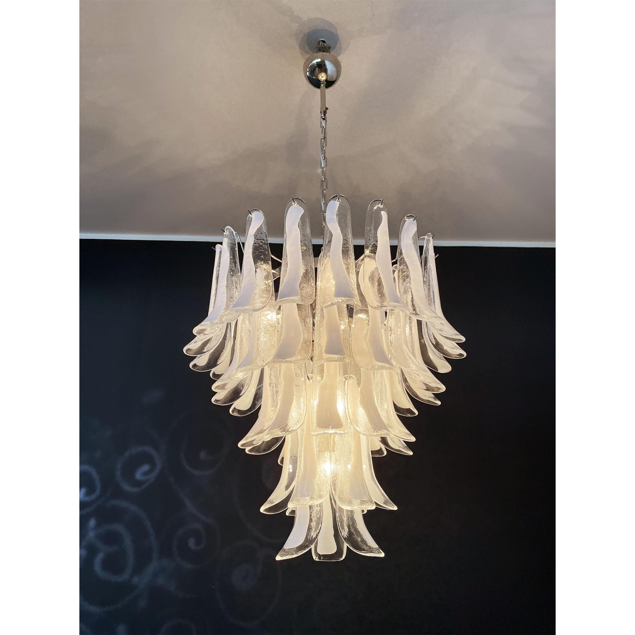 Alsorisra Postmodern Luxury Petal Glass Chandelier - Lamp Copper