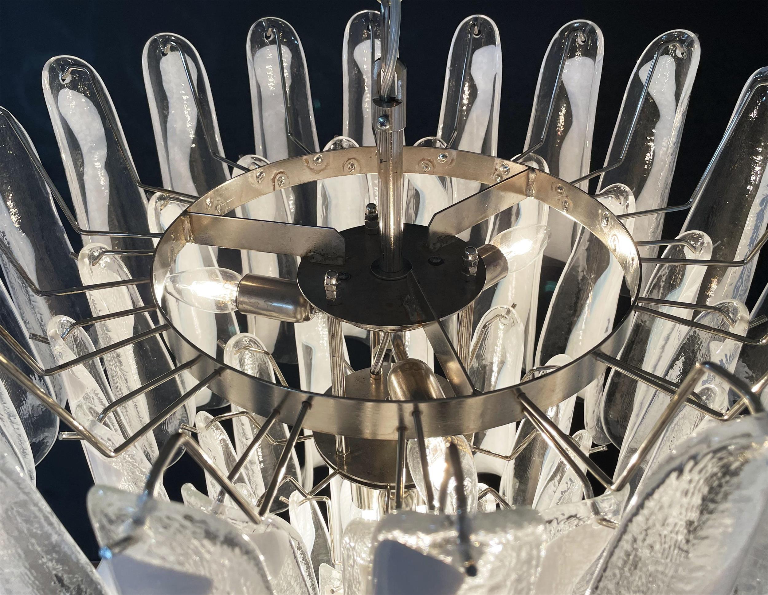 Alsorisra Postmodern Luxury Petal Glass Chandelier - Lamp Copper