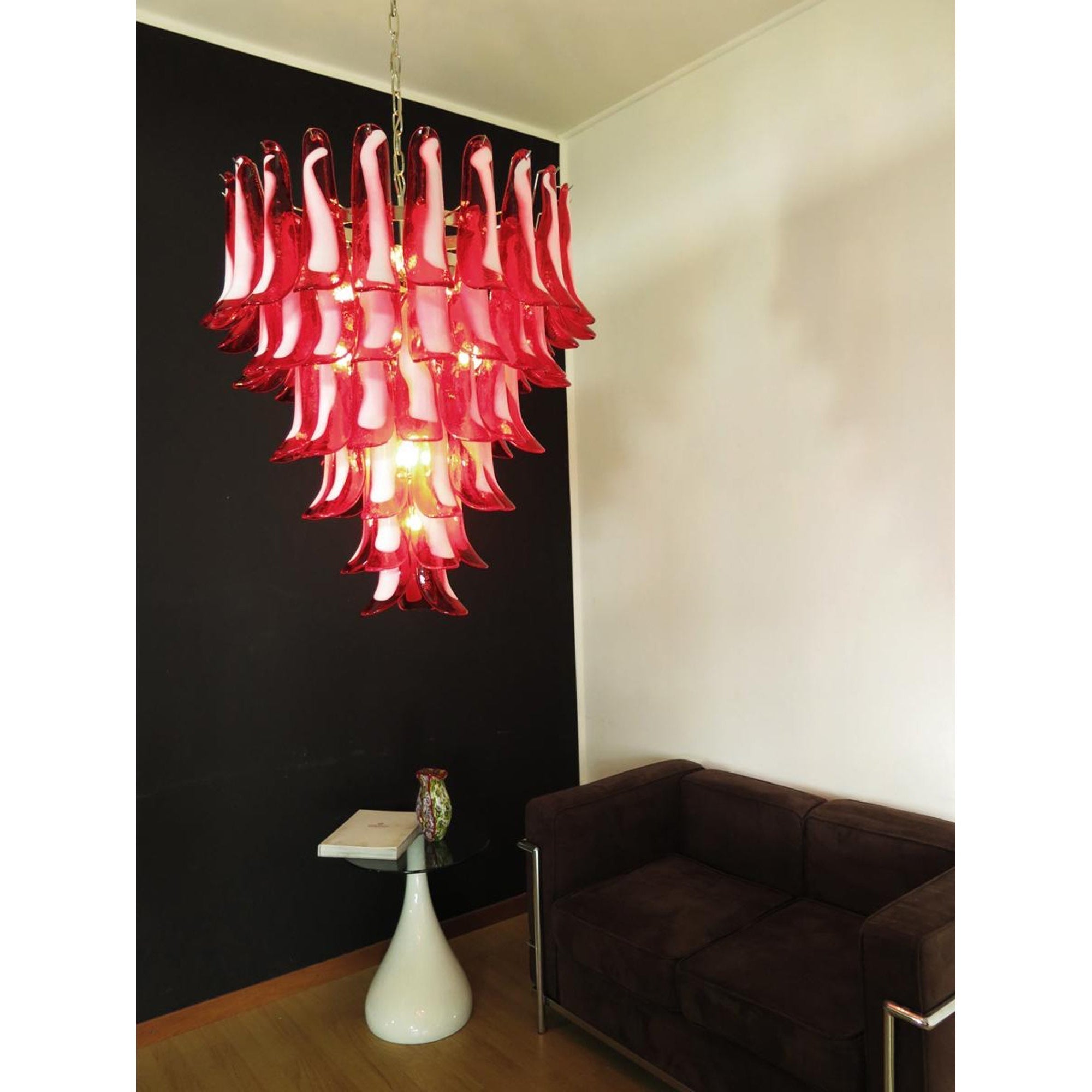 Alsorisra Postmodern Luxury Petal Glass Chandelier - Lamp Copper