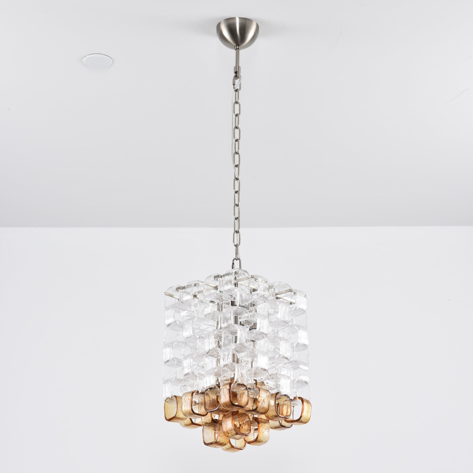 Aurora Chandelier Murano Glass Interlocking Geometric - Blowlighting