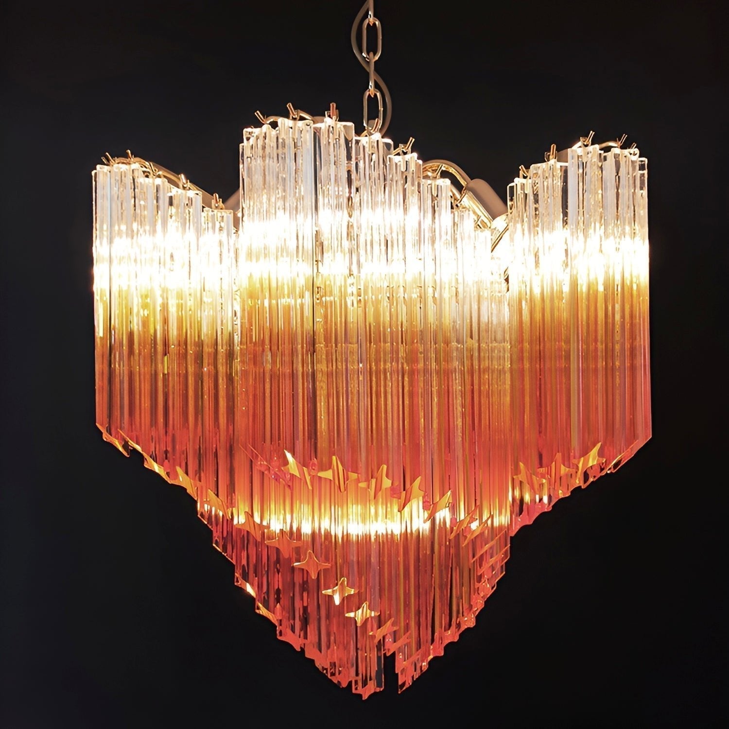 Evmararae Gradient Glass Chandelier - Blowlighting