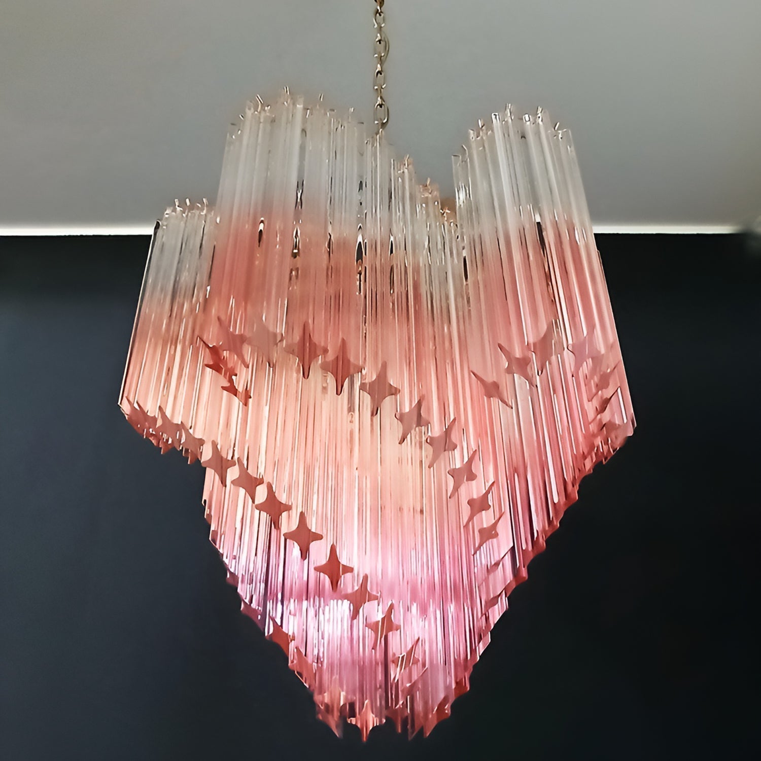 Evmararae Gradient Glass Chandelier - Blowlighting