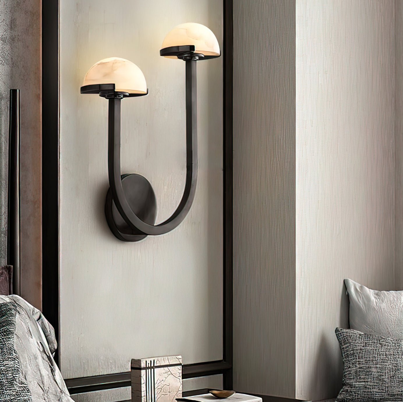 Vitalira Double Alabaster Wall Light - Blowlighting