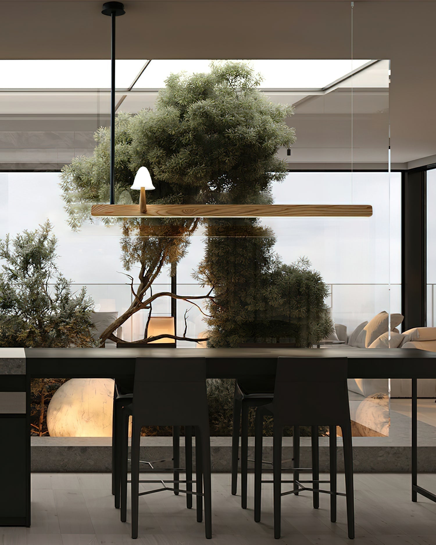 Mushroom Beam Chandelier - Blowlighting