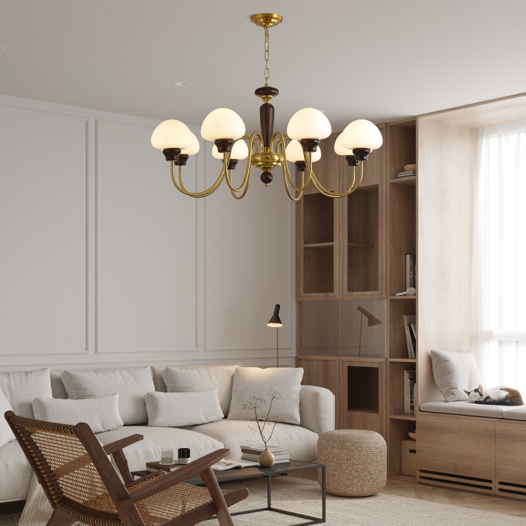 Mushroom Cap Chandelier - Blowlighting