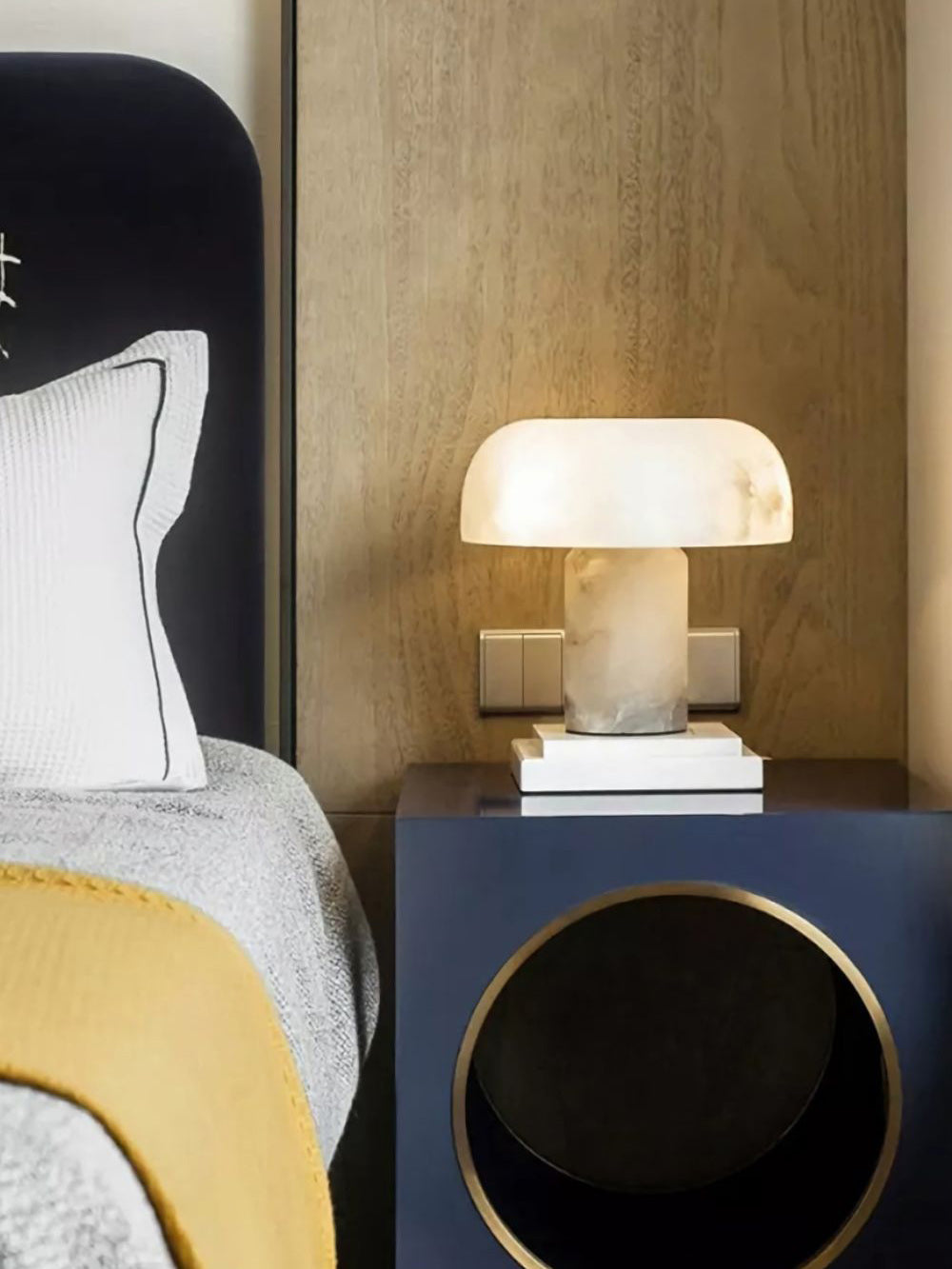 Mushroom Type Table Lamp - Lamp Copper