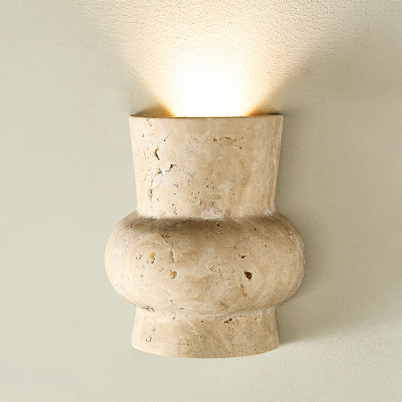 Zeloror Individual Creativity Travertine Wall Lamp - Lamp Copper