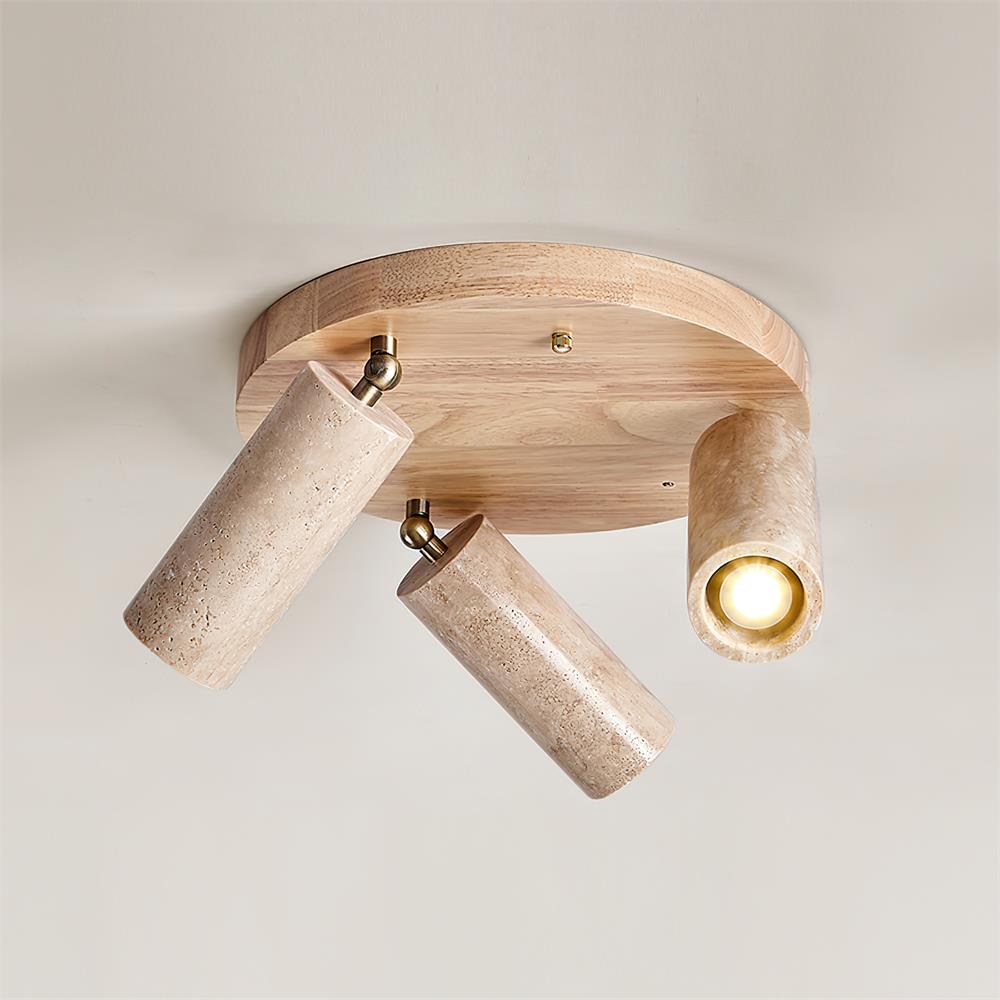 Ritta Travertine Ceiling Light 3-Head Spotlight - Letslighting