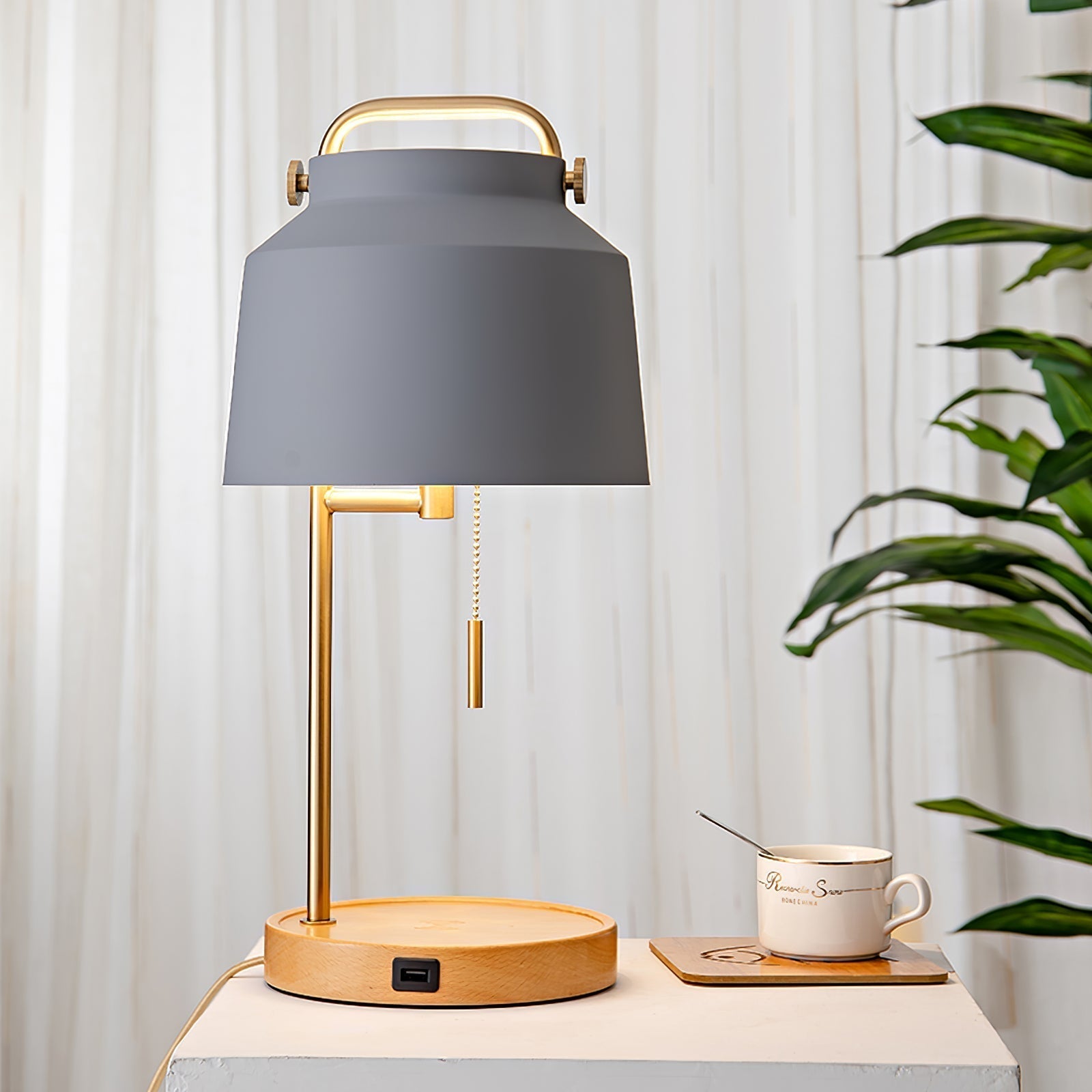 Naima Table Lamp - Lamp Copper