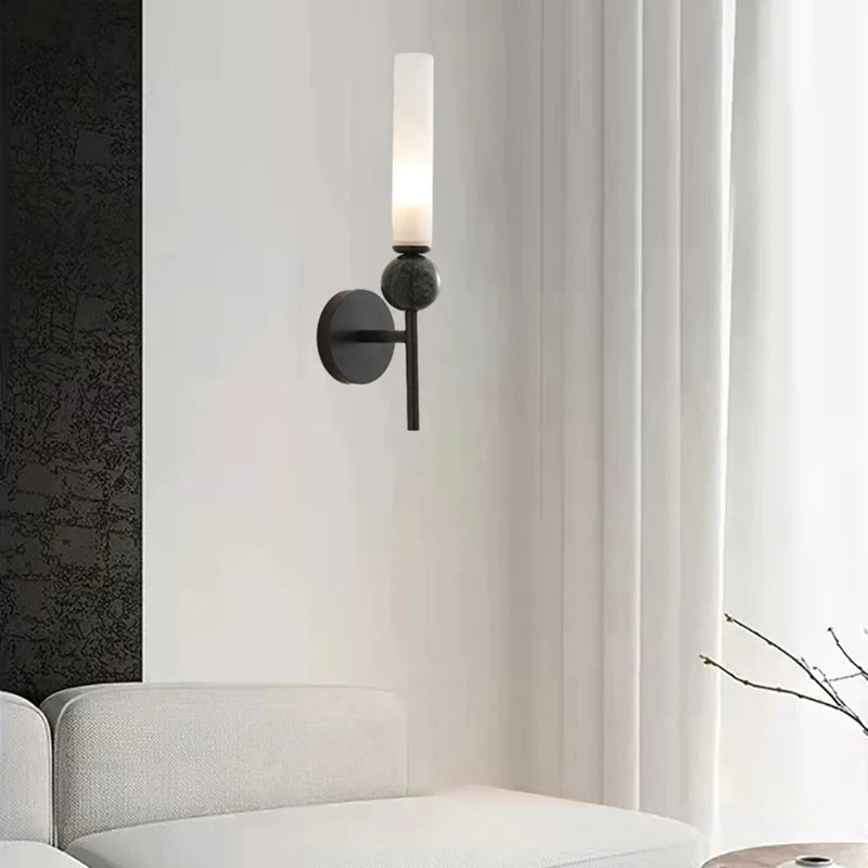 Arisha Moderno LED Metallo ABS Applique Oro Nero Soggiorno Camera da letto
