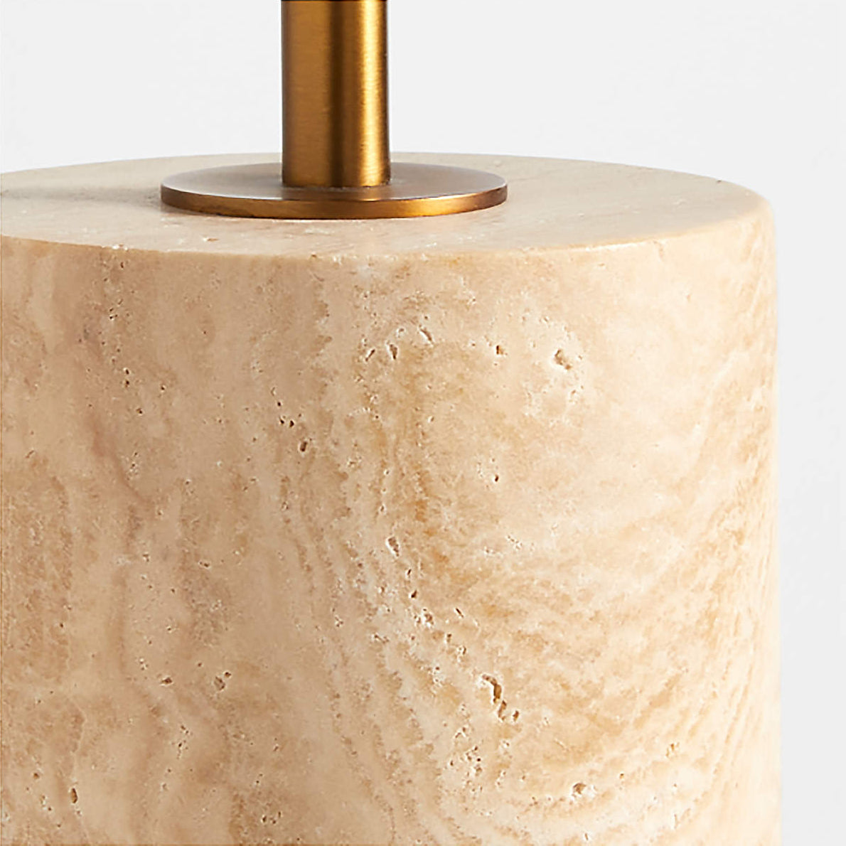 Navagio Travertine Table Lamp - Lamp Copper