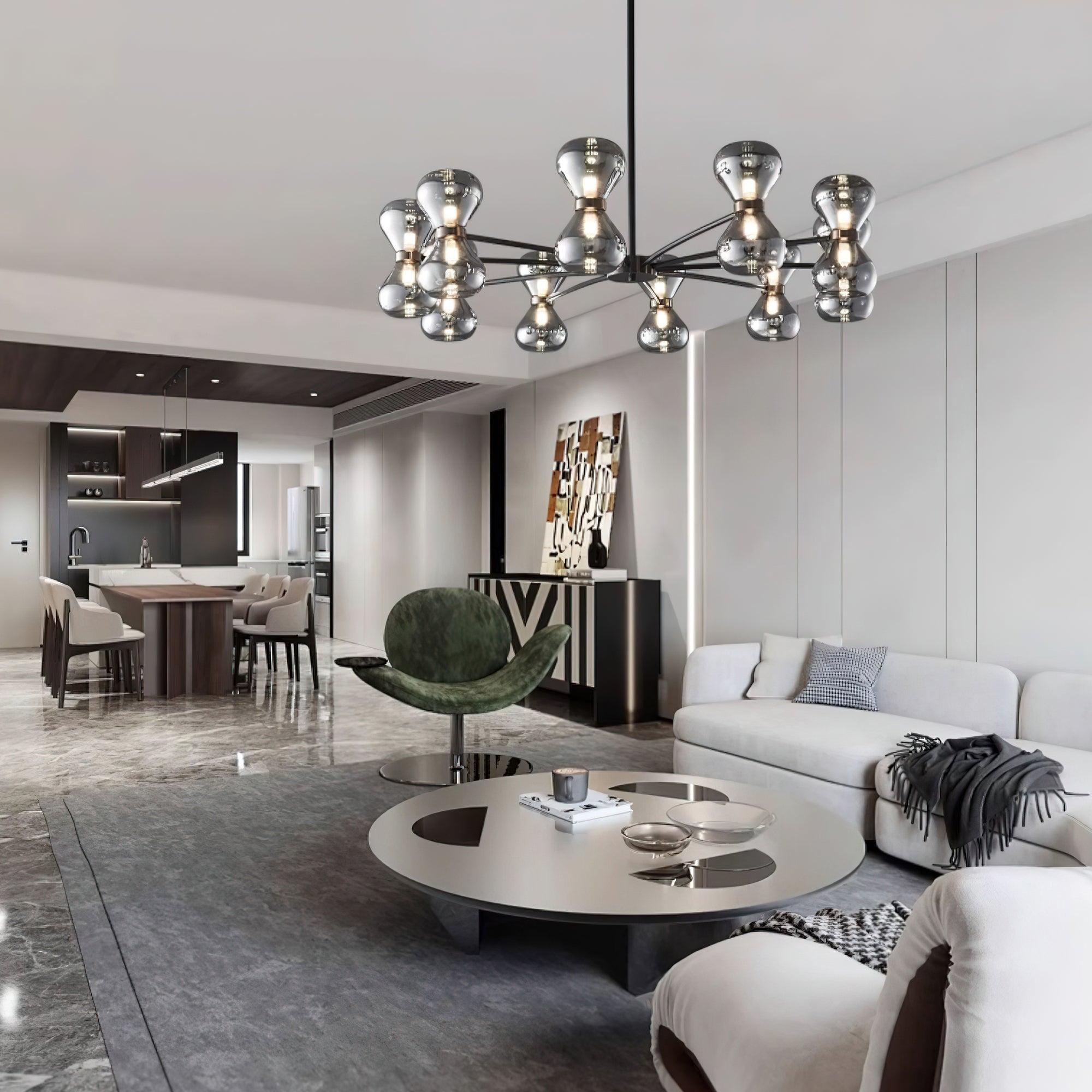 Nebula Chandelier - Blowlighting