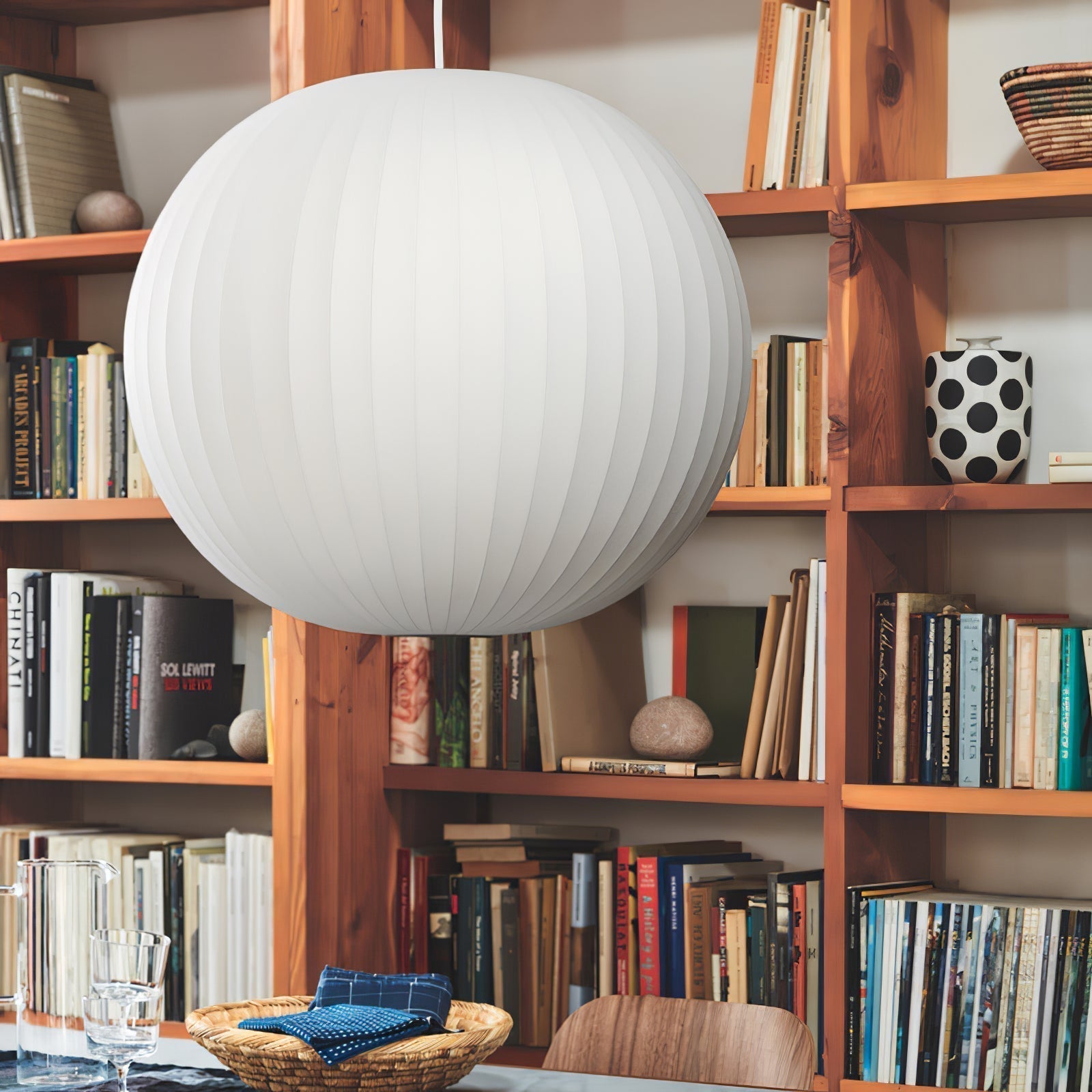 Bubble Mulberry Silk Pendant Lamp - Blowlighting