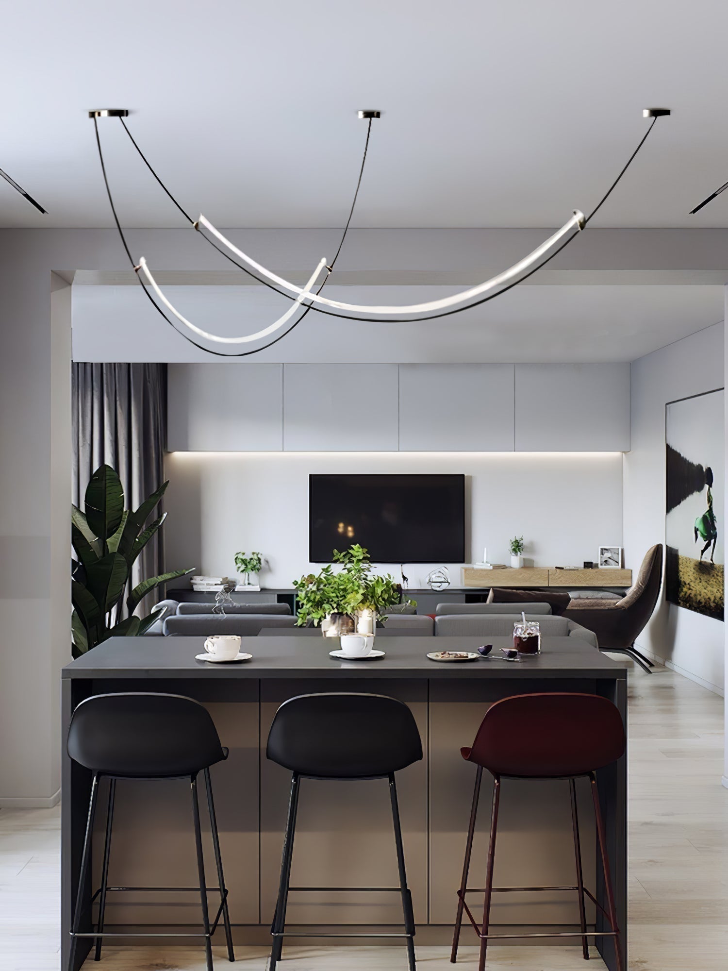 Arisha Lampada a Sospensione LED Curva