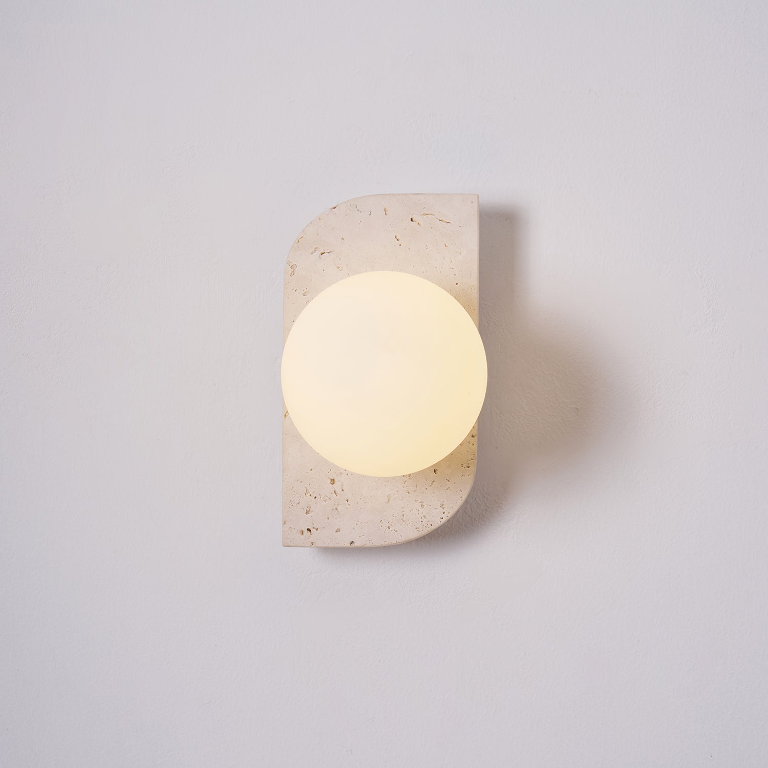 Alsilis Minimalist Travertine Wall Light - Neutralighting
