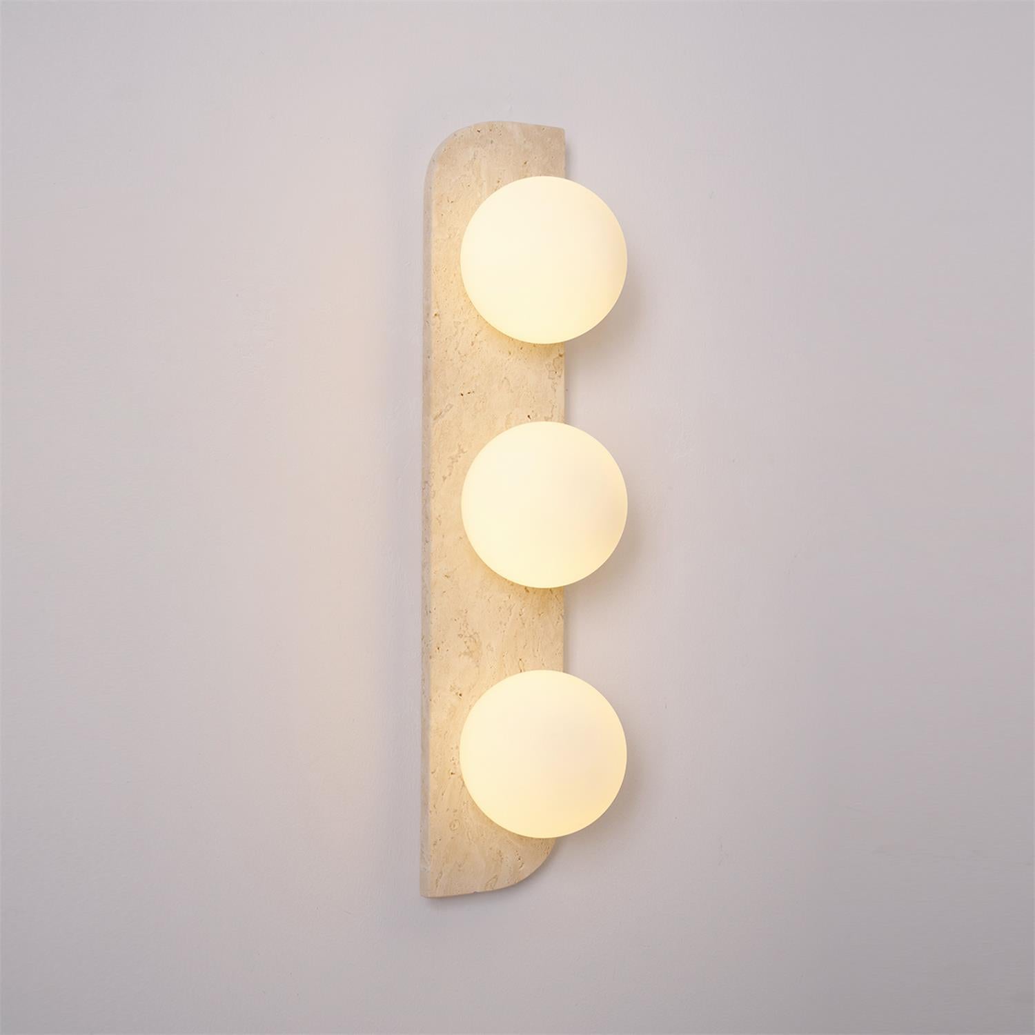 Alsilis Minimalist Travertine Wall Light - Neutralighting