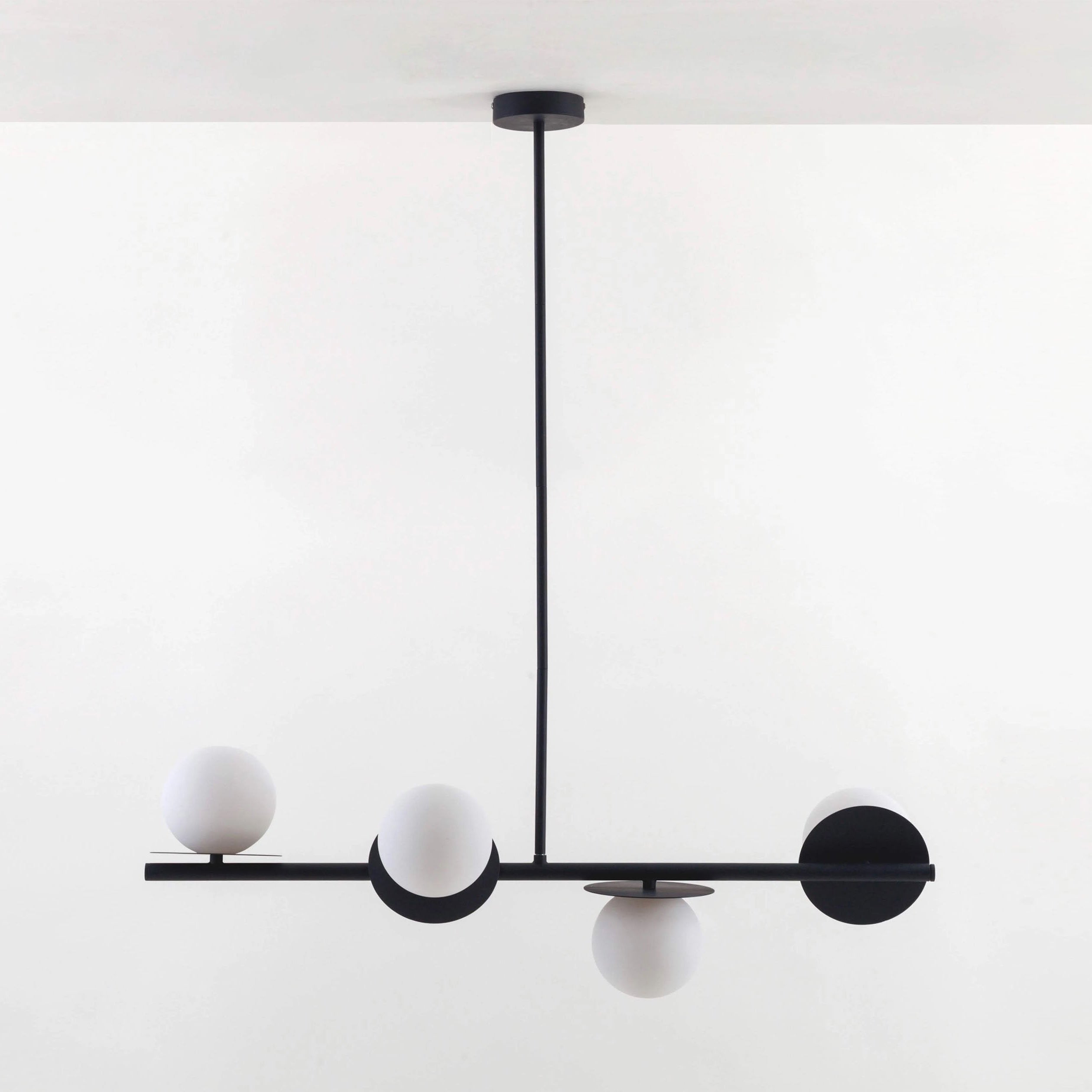 Evvararis Modern Minimalist Brass Glass Chandelier - Lamp Copper