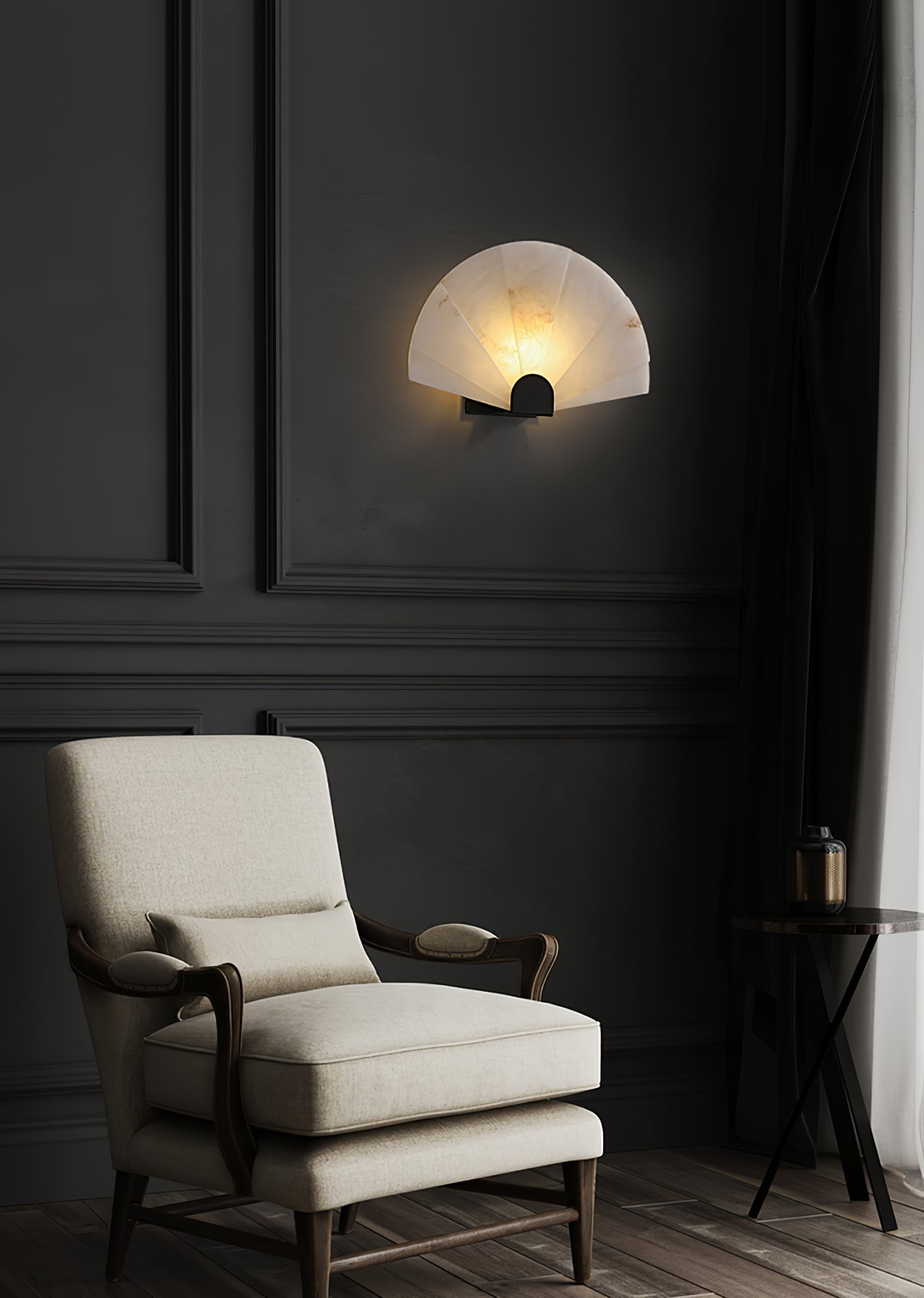 Aurelia Minimalist Alabaster Wall Light - Neutralighting