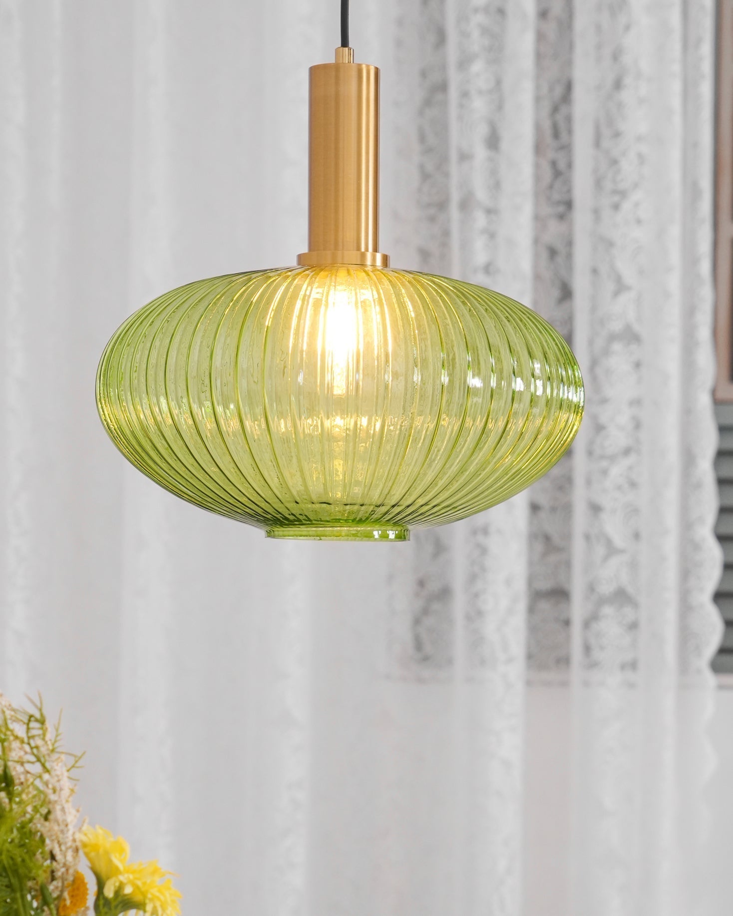 Elara Ribbed Pendant Lamp - Letslighting