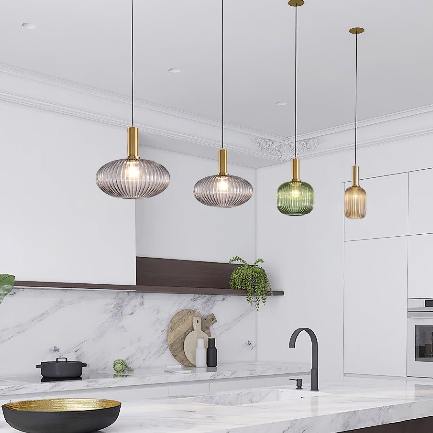 Elara Ribbed Pendant Lamp - Letslighting