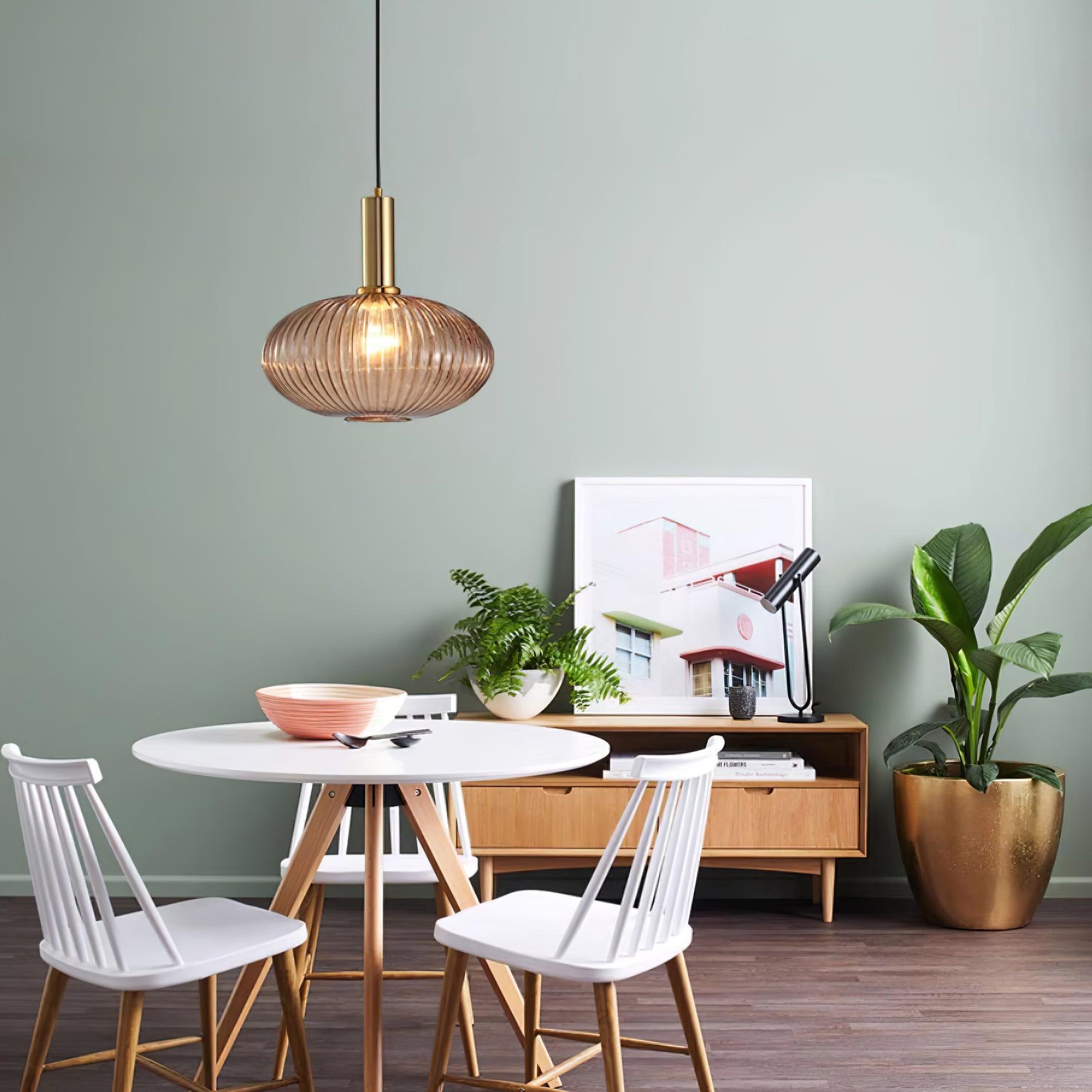 Elara Ribbed Pendant Lamp - Letslighting