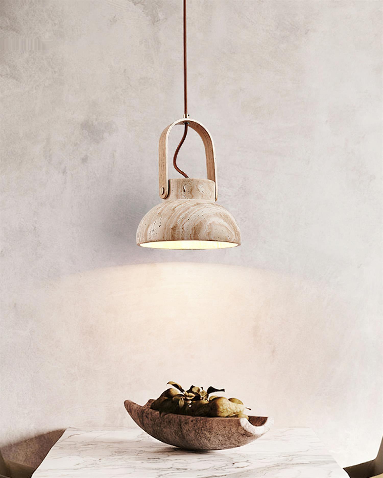 Cesta Travertine Pendant Light - Letslighting