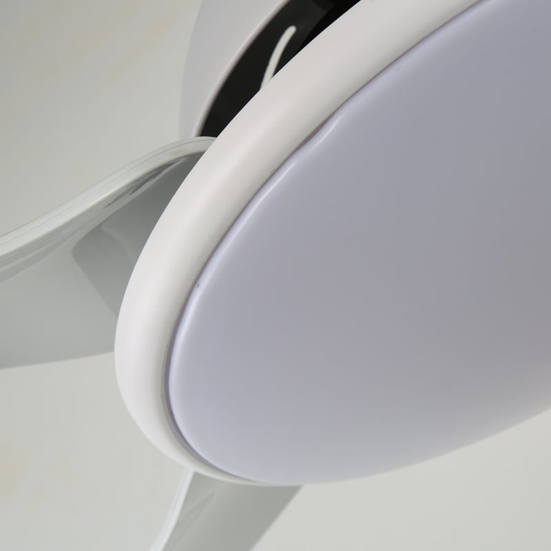 Ventilatore da Soffitto Moderno Aquila con Luce in finitura bianca