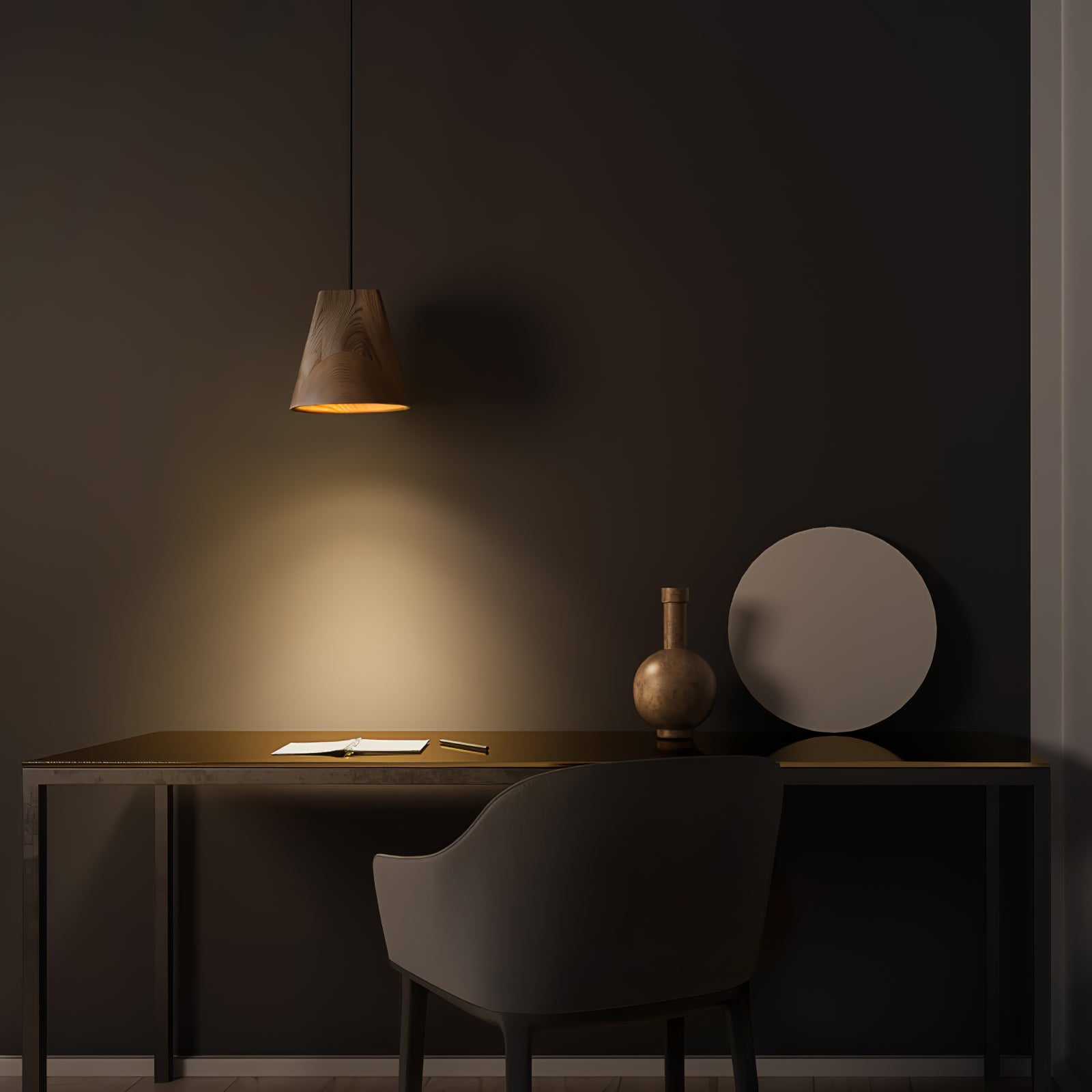 Vetra Rustic Wood Pendant Light - Blowlighting