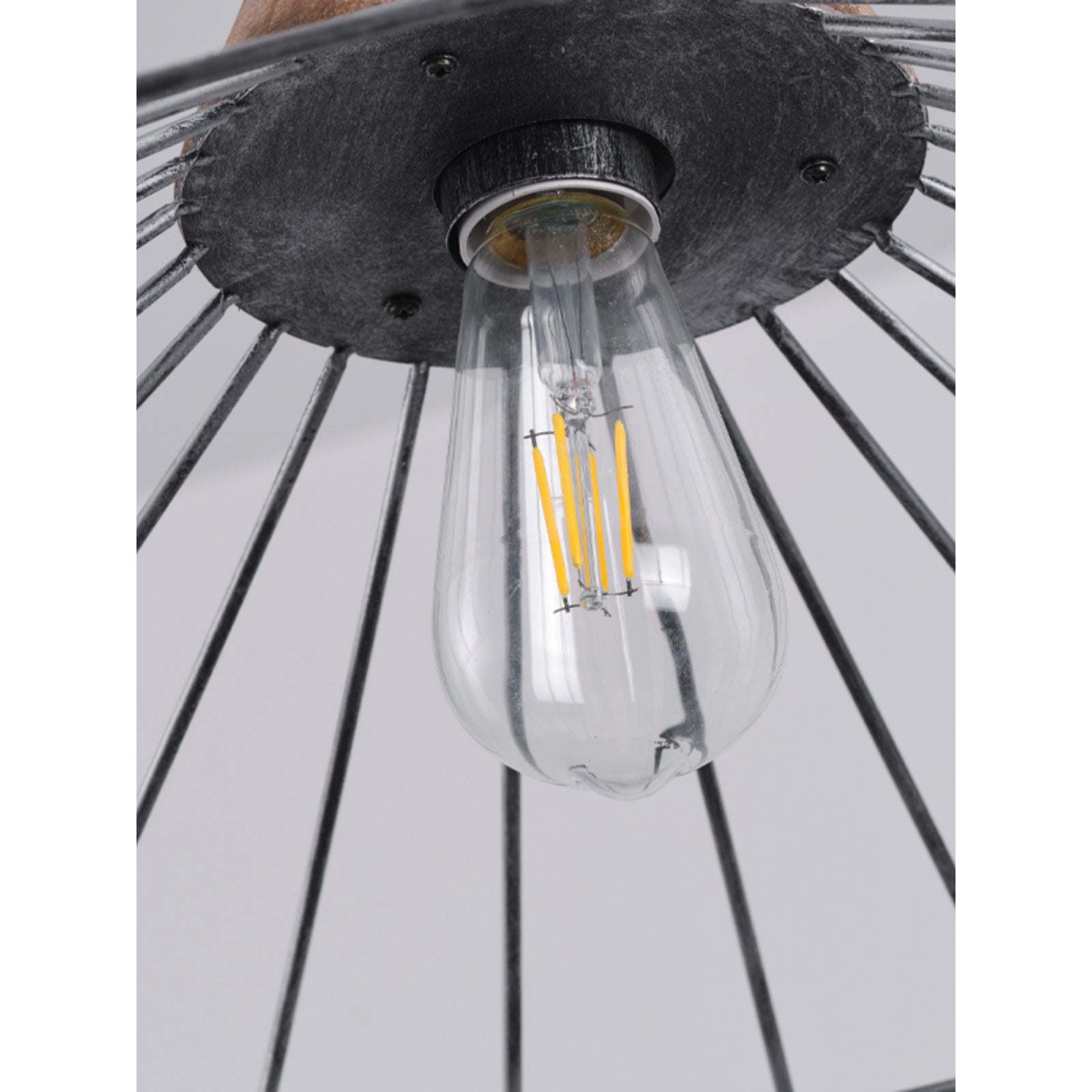 Ulthee Modern Minimalist Wooden Metal Pendant Lamp - Lamp Copper