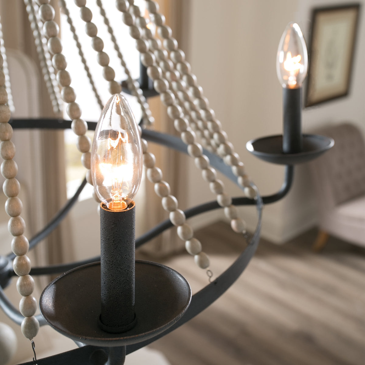 Alloren Vintage Industrial Empire Metal Chandelier - Lamp Copper