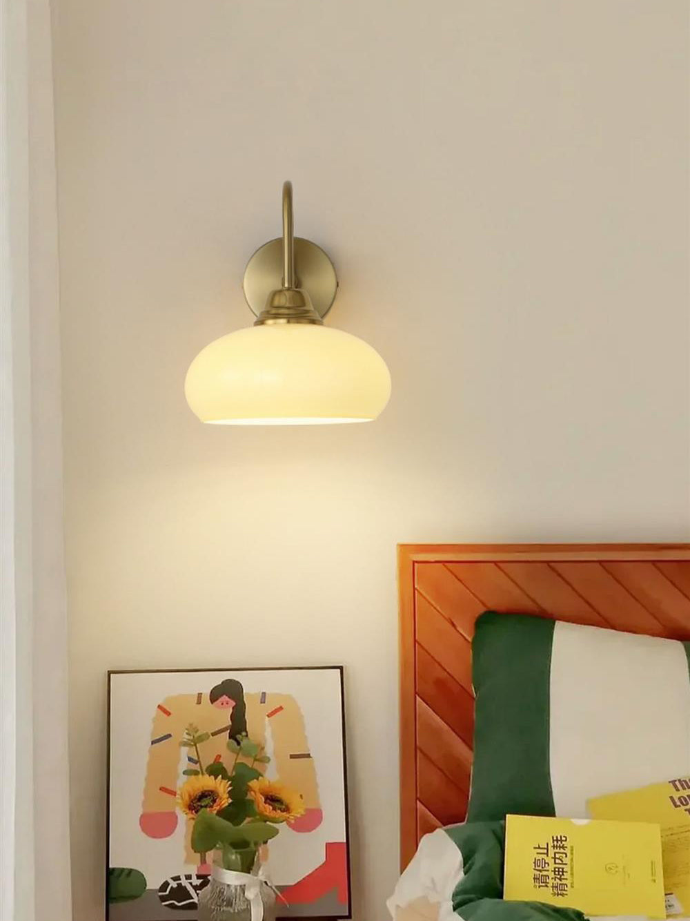 Ophaan Modern Minimalist Glass Metal Wall Light - Lamp Copper