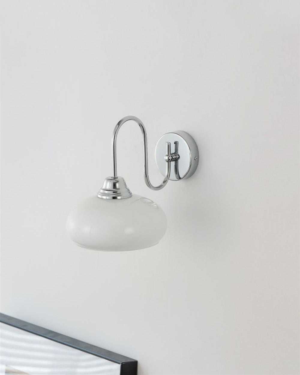 Ophaan Modern Minimalist Glass Metal Wall Light - Lamp Copper