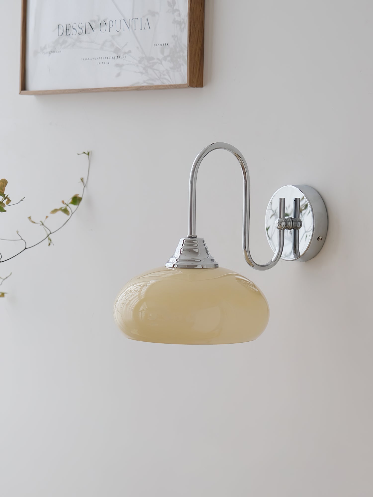 Ophaan Modern Minimalist Glass Metal Wall Light - Lamp Copper