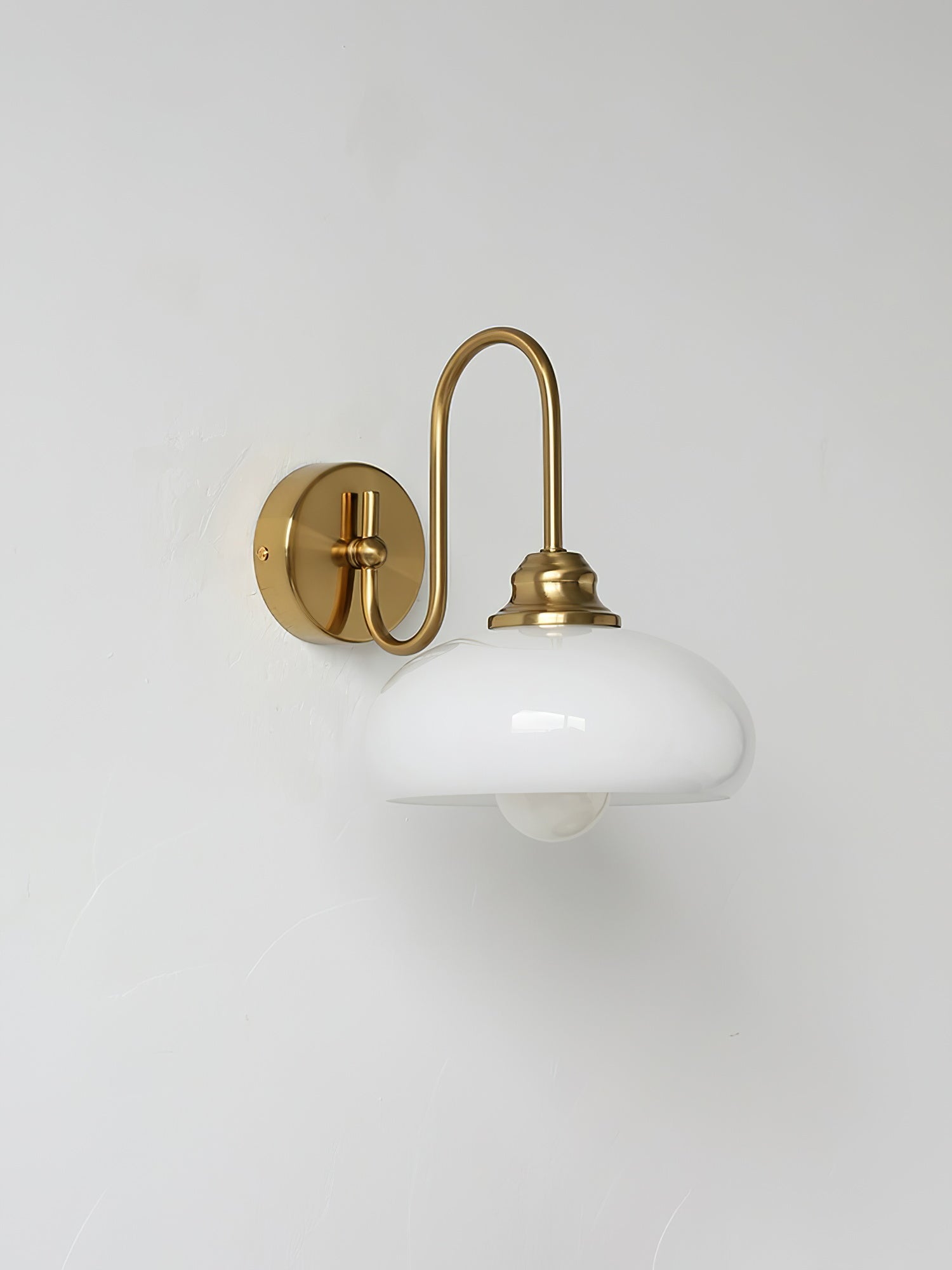 Ophaan Modern Minimalist Glass Metal Wall Light - Lamp Copper