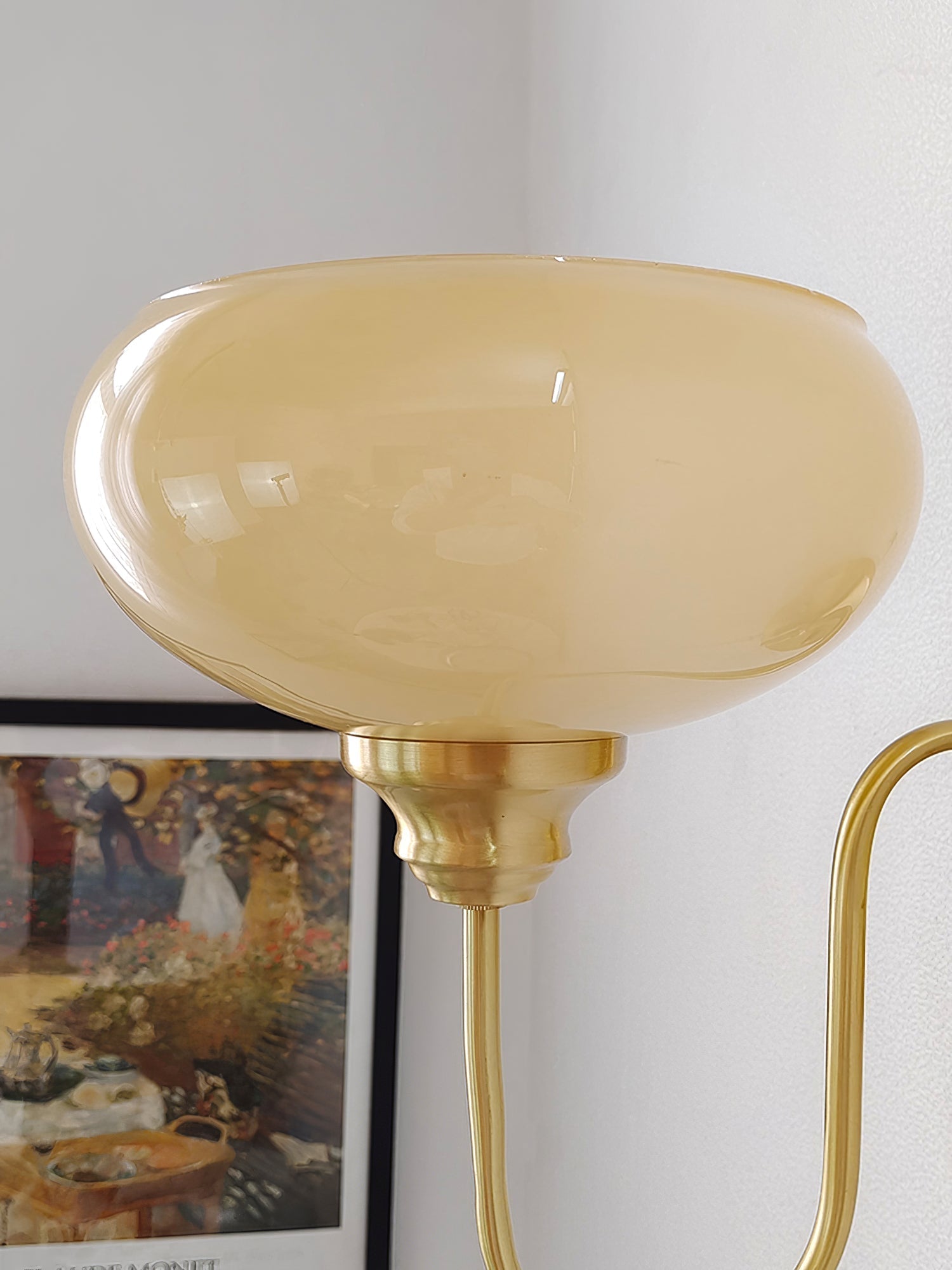 Ophaan Modern Minimalist Glass Metal Wall Light - Lamp Copper