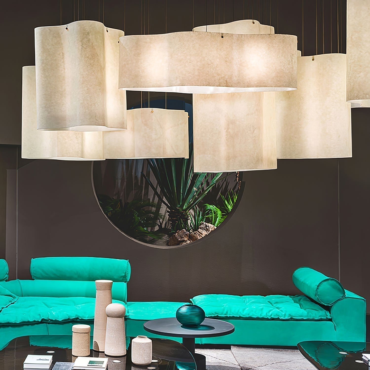 Aurora Pendant Lamp Cloud Shape Modern - Blowlighting