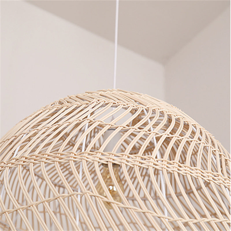 Ritta Vintage Metallo Rattan Sospensione Legno Soggiorno Camera da letto