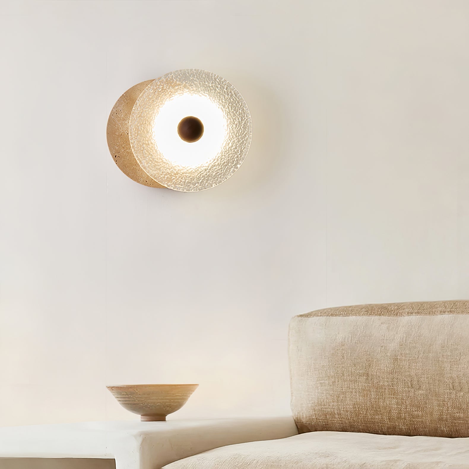 Olivia Travertine Wall Light - Neutralighting