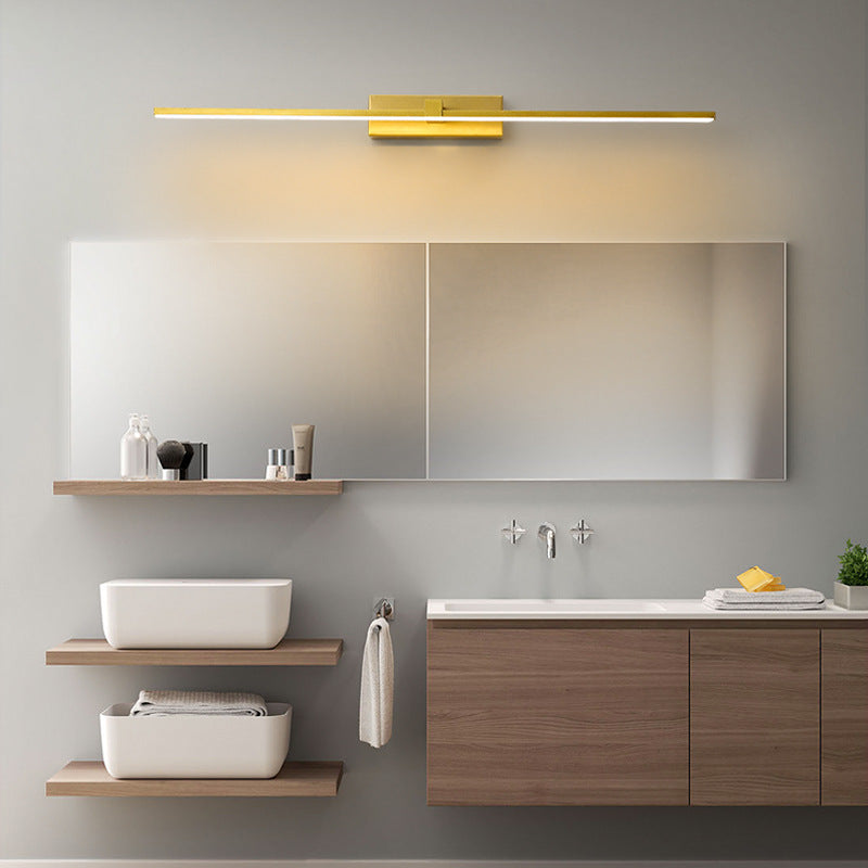 Arisha Applique da Parete Lineare con Specchio per Vanity