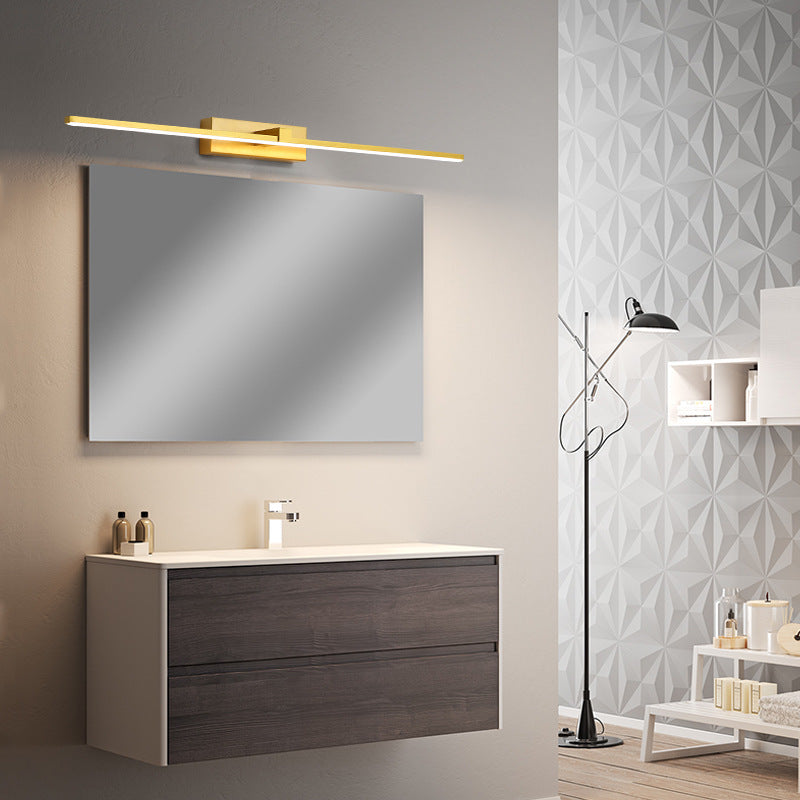 Arisha Applique da Parete Lineare con Specchio per Vanity