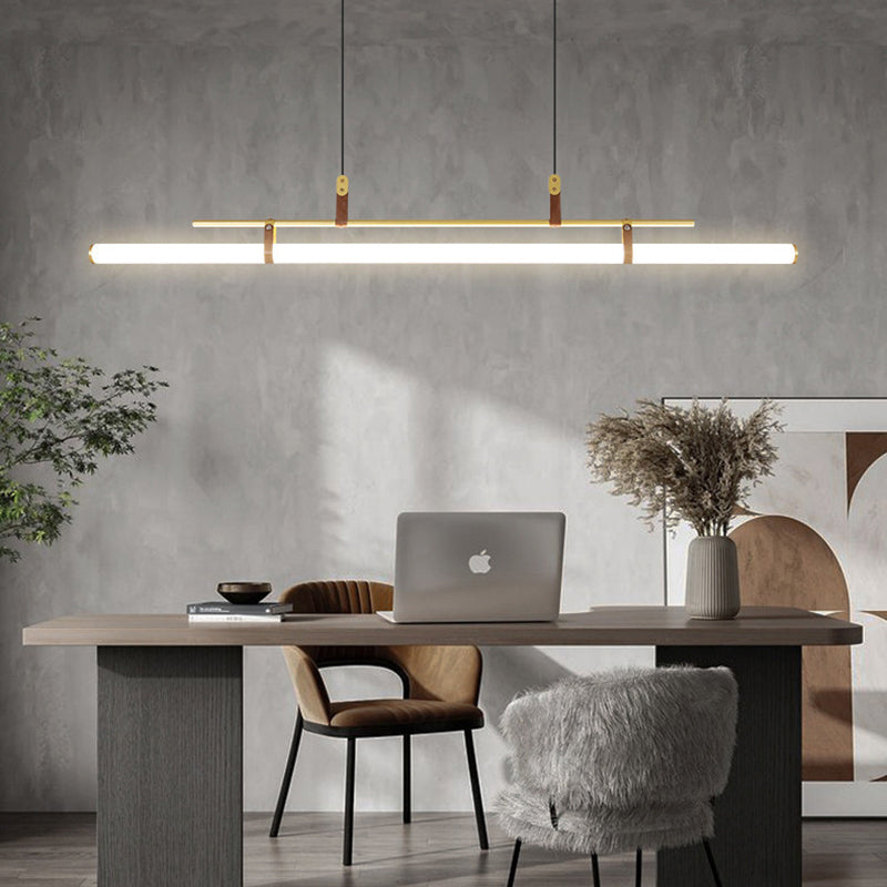 Arisha Lampade a Sospensione Metallo Nero/oro Lineare Moderne