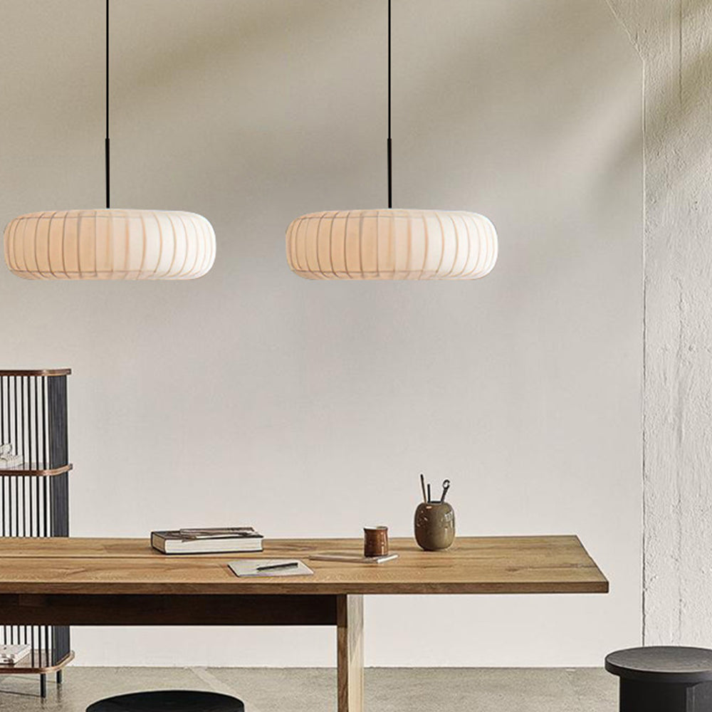 Ritta Creativo Rotondo Lampade a Sospensione Tessuto Soggiorno