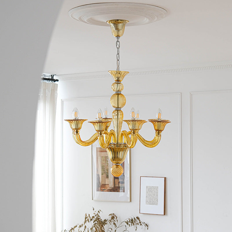Silva Retro Lampadari Metallo Vetro Sala da Pranzo Soggiorno