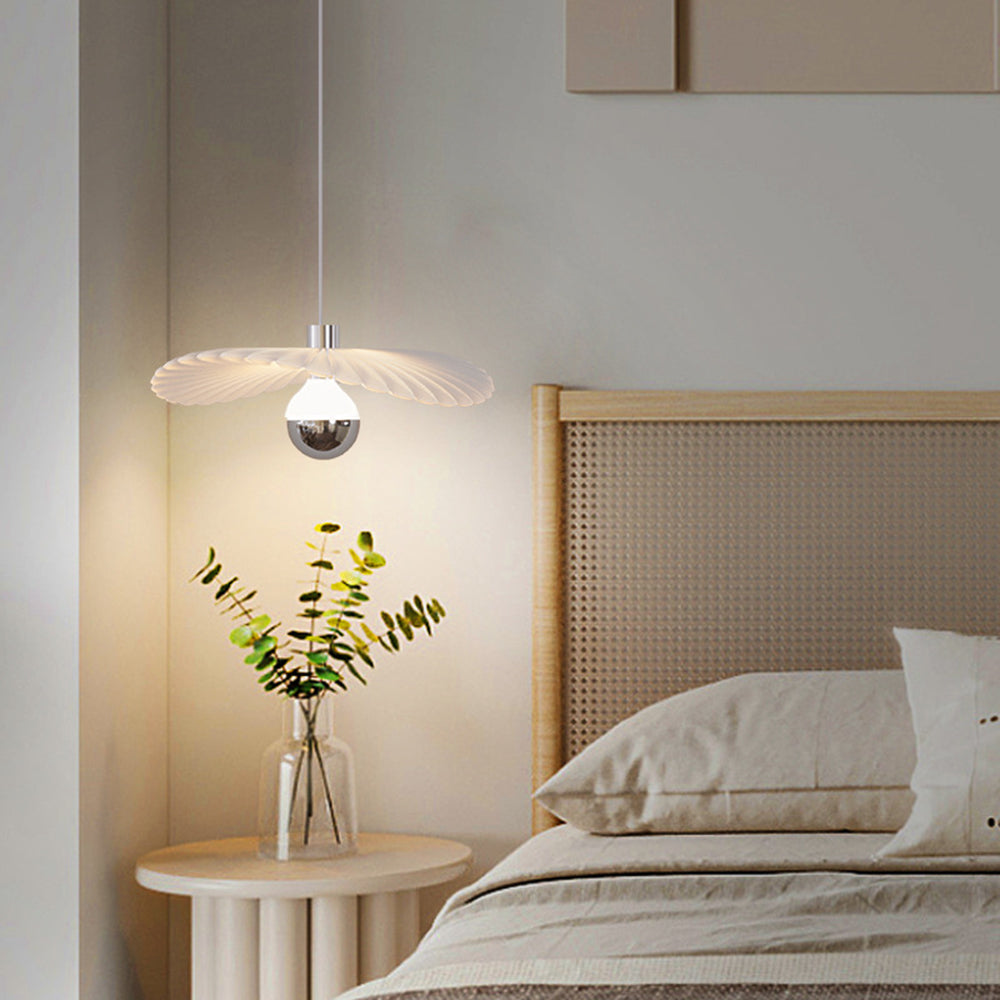 Arisha Nordic Foglia Lampade a Sospensione Bianco Metallo Resina