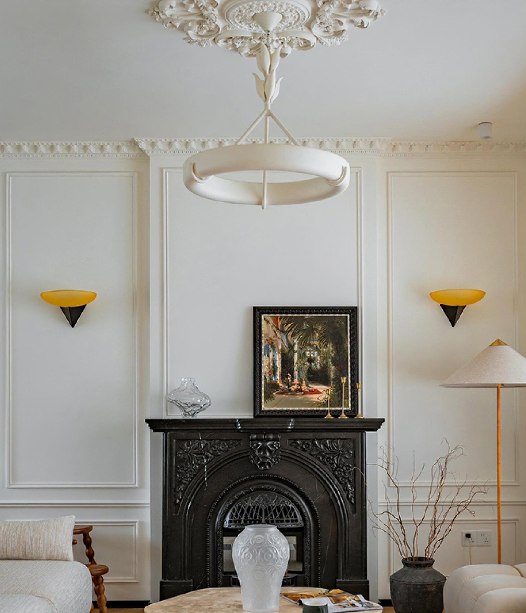 Tinsley Plaster Chandelier - Blowlighting