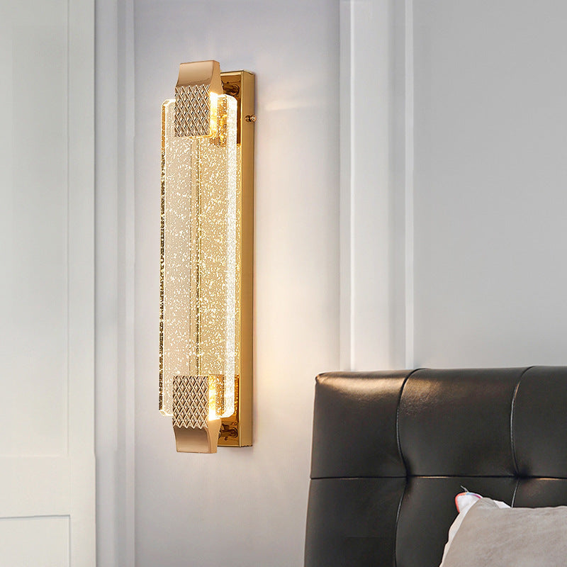 Arisha Moderno Metallo/Vetro Applique Oro Soggiorno/Camera da letto/Ristorante